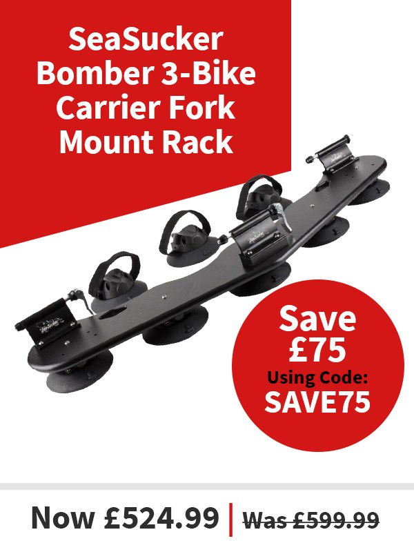 SeaSucker Bomber 3-Bike Carrier Fork Mount Rack